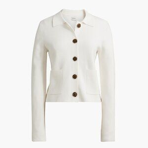 EUC J. Crew Polo Cardigan Sweater